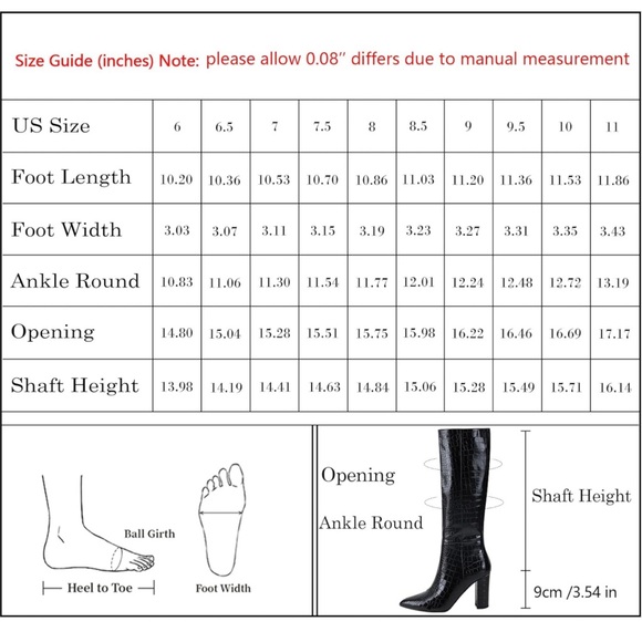 Modatope Knee High Boots Women Riding Boots for Women Tall Boots Long Boots - Picture 7 of 11